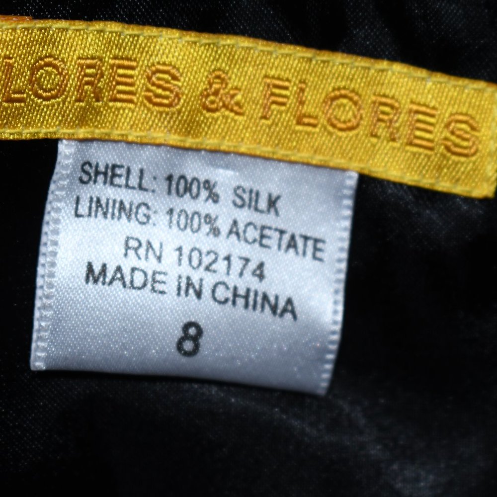 Flores & Flores Multicolored Silk Top - Picture 3 of 3